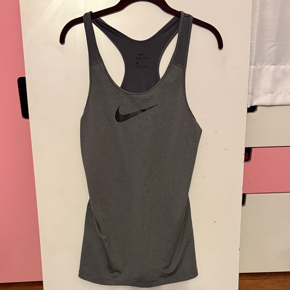 Nike Women's Gray Racerback Tank Top